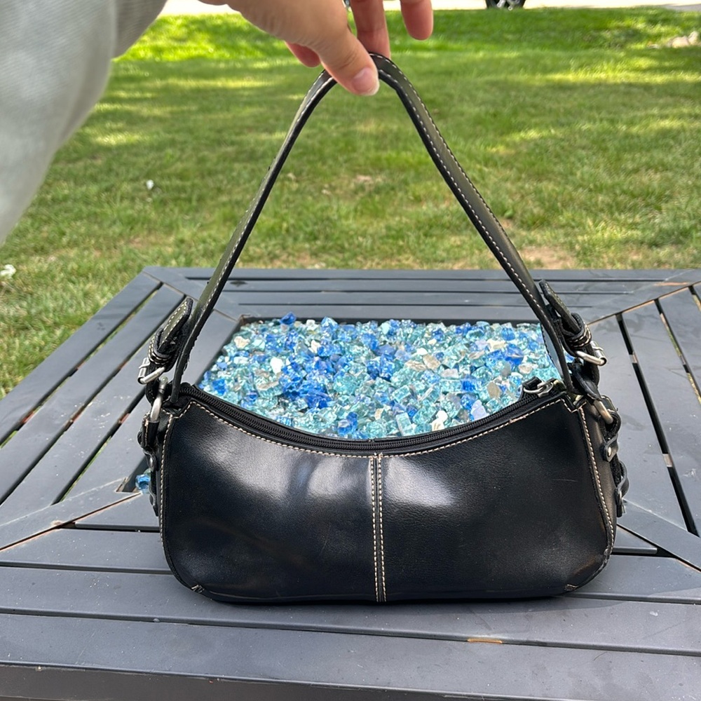 Y2K Faux-Leather SHOULDER BAG BLACK - Picture 5 of 13